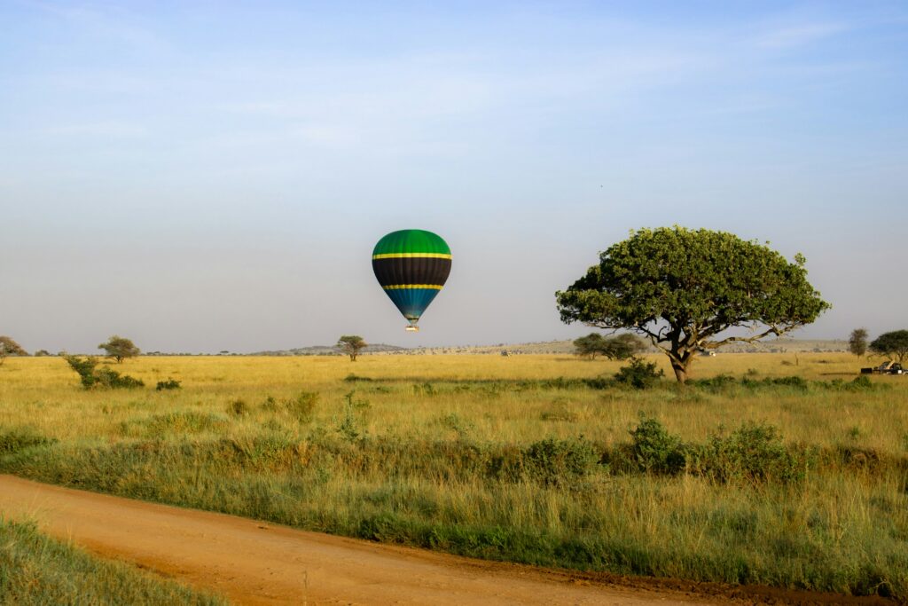 serengeti hot air balloon
